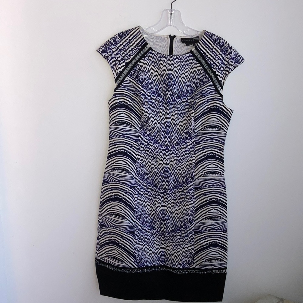 Sachin + Babi Size 8 Graphic Print Dress